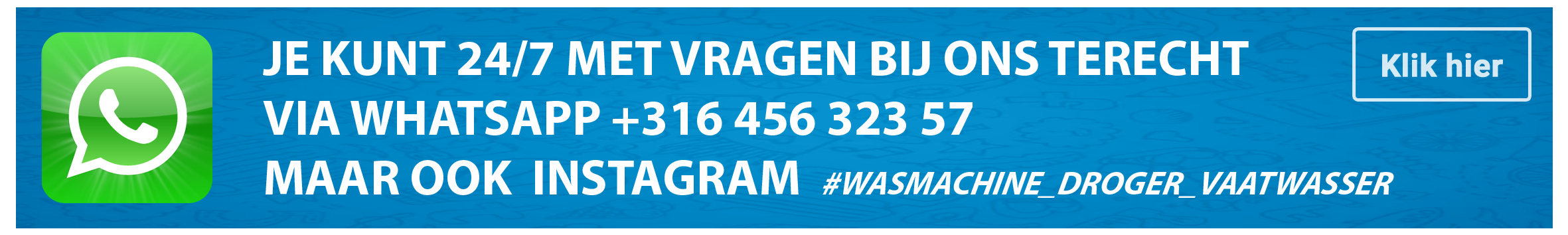 Whatsapp, direct contact Wesley's Witgoed